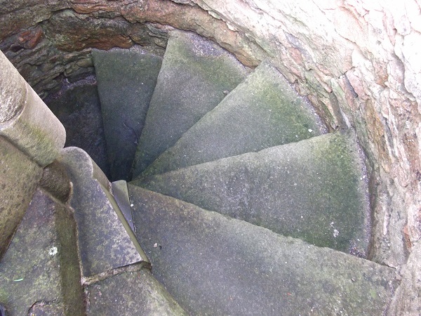 winding stone steps