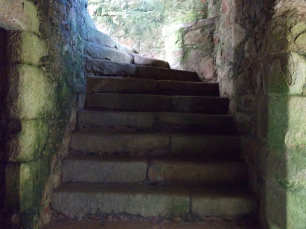 a large stone staircase